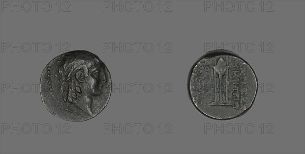 Coin Depicting the God Apollo, 146-139 BCE, issued by of Demetrius II.