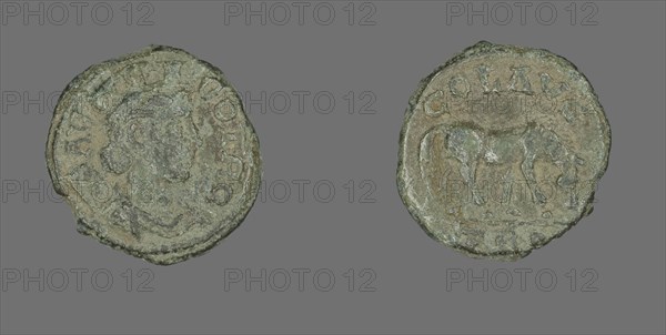Coin Depicting Tyche, 211-268 CE.