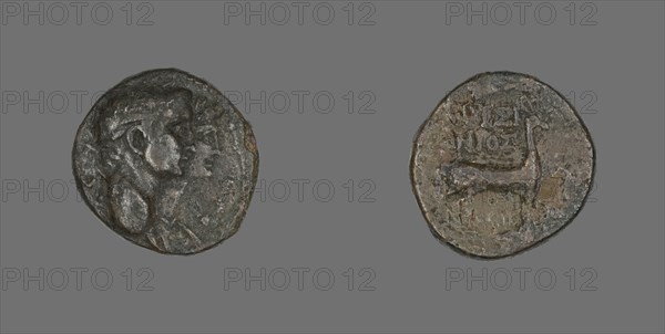 Coin Depicting Jugate Heads of Emperor Claudius and Agrippina, AD 41/54.
