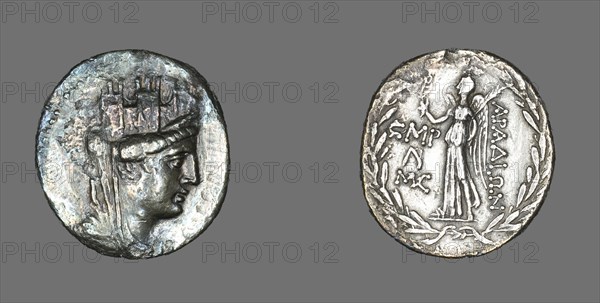 Tetradrachm (Coin) Depicting the Goddess Tyche, 114-113 BCE.