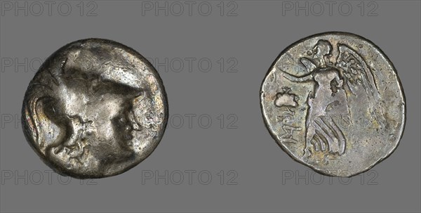 Tetradrachm (Coin) Depicting the Goddess Athena, 190-36 BCE.