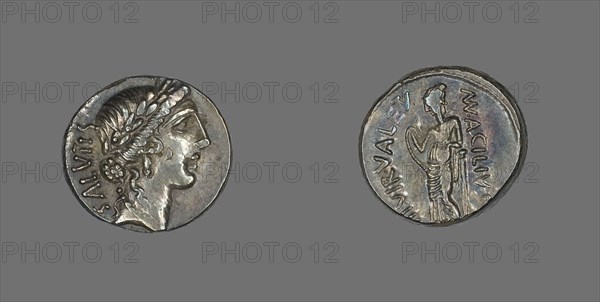 Denarius (Coin) Depicting the Goddess Salus, about 49 BCE.