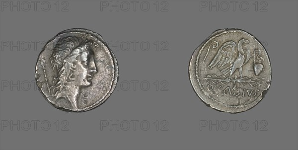 Denarius (Coin) Depicting the Genius Populi Romani, about 55 BCE.