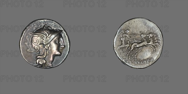 Denarius (Coin) Depicting the Goddess Roma, 110-109 BCE.