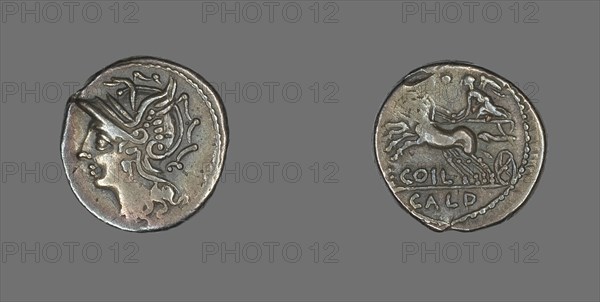 Denarius (Coin) Depicting the Goddess Roma, about 104 BCE.