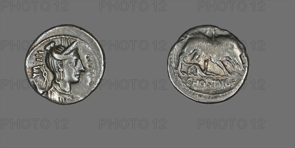 Denarius (Coin) Depicting the Goddess Diana, about 68 BCE.