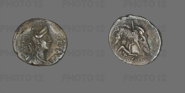 Denarius (Coin) Depicting the Goddess Diana, about 68 BCE.