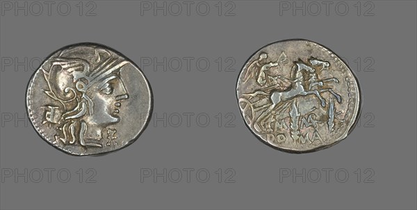 Denarius (Coin) Depicting the Goddess Roma, 134 BCE.