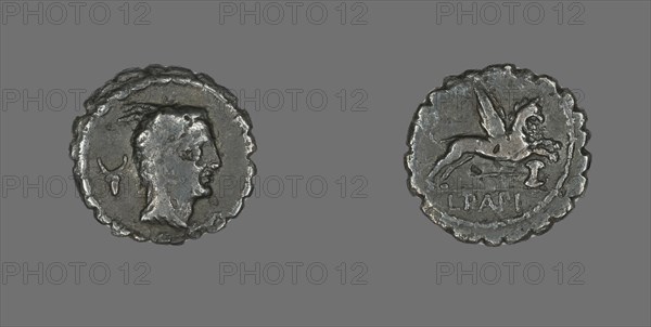 Denarius Serratus (Coin) Depicting the Goddess Juno Sospita, about 79 BCE.