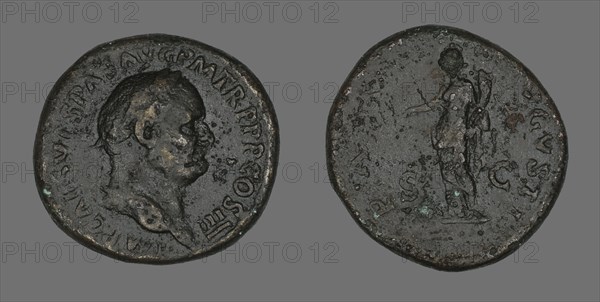 Sestertius (Coin) Portraying Emperor Vespasian, 69-79.