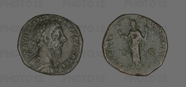 Sestertius (Coin) Portraying Emperor Antoninus Pius, December 177-December 178.