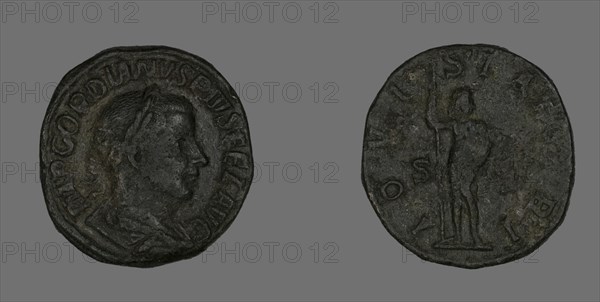 Sestertius (Coin) Portraying Emperor Gordianus, 238-244.