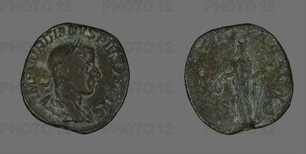 Sestertius (Coin) Portraying Emperor Gordianus, 238-244.