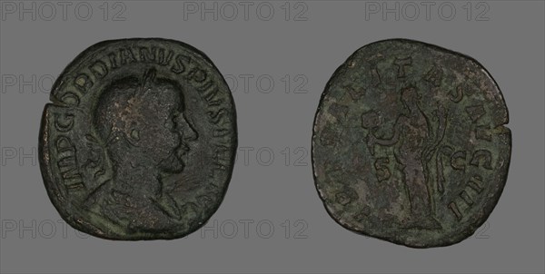 Sestertius (Coin) Portraying Emperor Gordianus, 238-244.