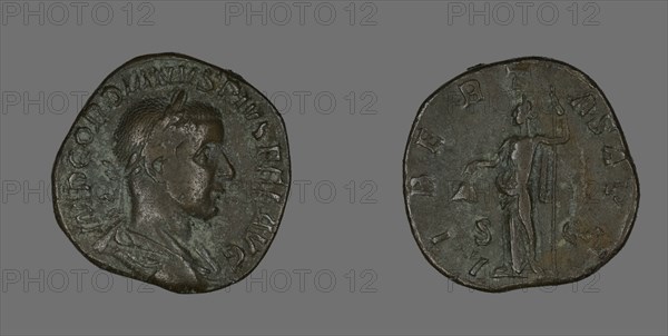 Sestertius (Coin) Portraying Emperor Gordianus, 238-244.