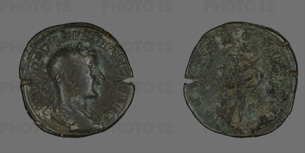 Sestertius (Coin) Portraying Emperor Gordianus, 238-244.