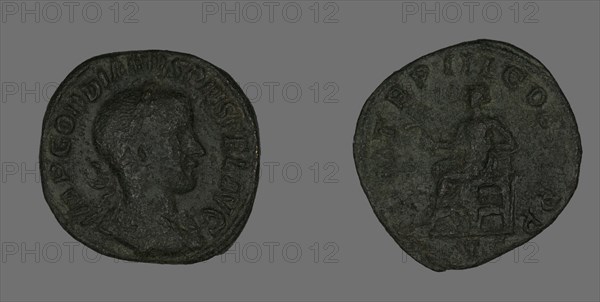 Sestertius (Coin) Portraying Emperor Gordianus, 238-244.