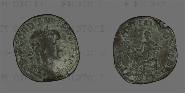 Sestertius (Coin) Portraying Emperor Gordianus, 238-244.