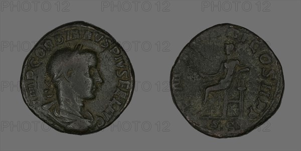 Sestertius (Coin) Portraying Emperor Gordianus, 238.