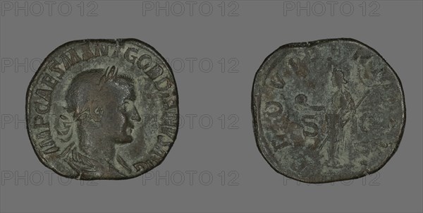 Sestertius (Coin) Portraying Emperor Gordianus, 238-244.