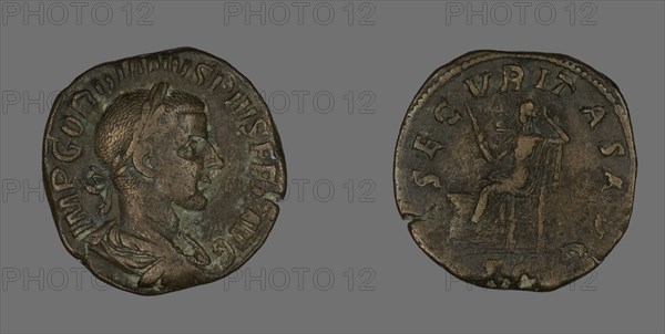 Sestertius (Coin) Portraying Emperor Gordianus, 238-244.