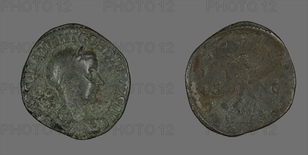 Sestertius (Coin) Portraying Emperor Gordianus, 238-244.