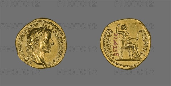 Aureus (Coin) Portraying Emperor Tiberius, 26-37.