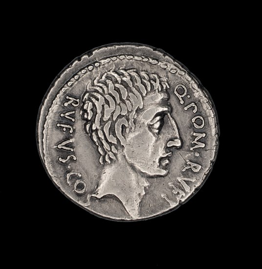 Coin Portraying Q. Pompeius Rufus, 54 BCE.