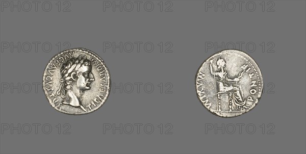 Denarius (Coin) Portraying Emperor Tiberius, 14-37.