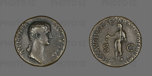 Dupondius (Coin) Portraying Antonia, 50-54.