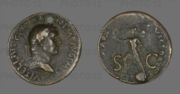 Sestertius (Coin) Portraying Emperor Vitellius, 69.