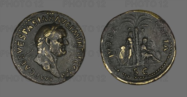 Coin Portraying Emperor Vespasian, 71.