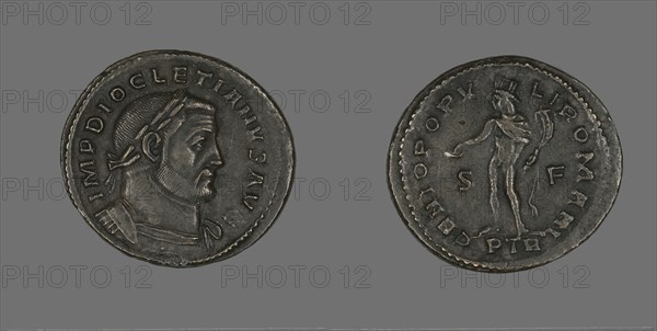 Coin Portraying Emperor Diocletian, 284-305.