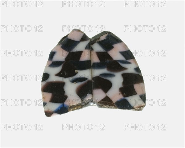 Fragment of a Checkerboard Patterned Inlay, 1st century BCE-1st century CE.