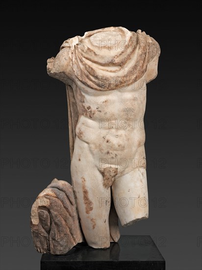 Fragment of a Portrait Statue of a Man, 2nd century.