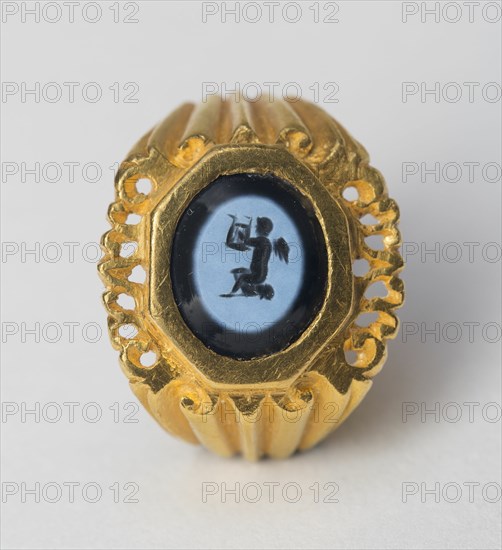 Finger Ring with Intaglio Depicting Eros, 3rd century.