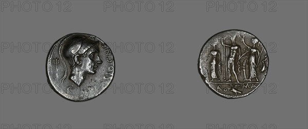 Denarius (Coin) Depicting Scipio Africanus, 112-111 BCE.
