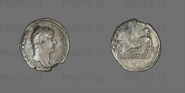 Denarius (Coin) Portraying Emperor Hadrian, 134-138.