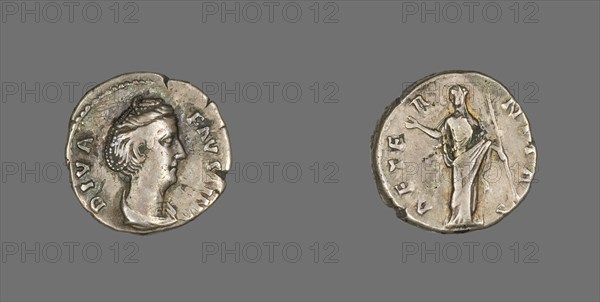 Denarius (Coin) Portraying Empress Faustina the Elder, after 141.