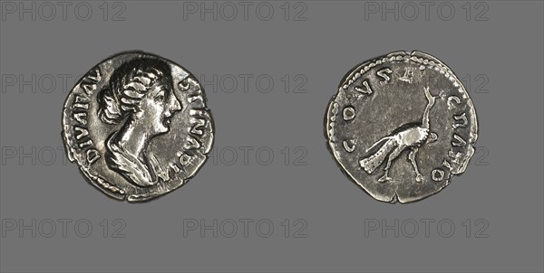 Denarius (Coin) Portraying Empress Faustina the Younger, 176-180.