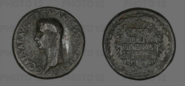 Sestertius (Coin) Portraying Germanicus, 37-38.