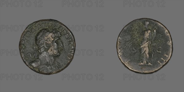 As (Coin) Portraying Emperor Hadrian, 119-125.