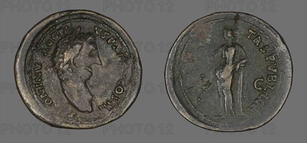 Sestertius (Coin) Portraying Emperor Antoninus Pius, 140-143.