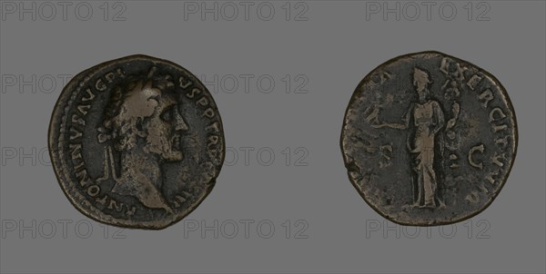 As (Coin) Portraying Emperor Antoninus Pius, 140-144.