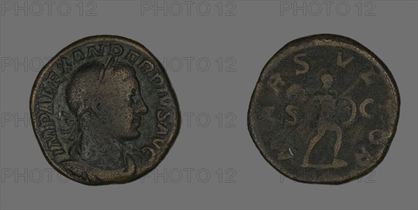 Sestertius (Coin) Portraying Emperor Severus Alexander, 232.