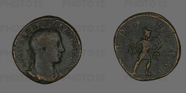 Sestertius (Coin) Portraying Emperor Severus Alexander, 231-235.