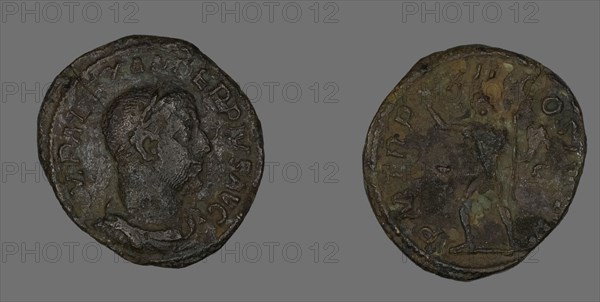 Sestertius (Coin) Portraying Emperor Severus Alexander, 233.