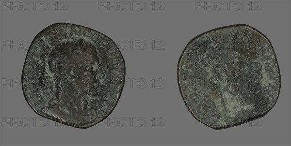 Sestertius (Coin) Portraying Emperor Severus Alexander, 234.
