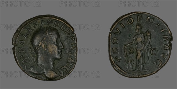 Sestertius (Coin) Portraying Emperor Severus Alexander, 232.