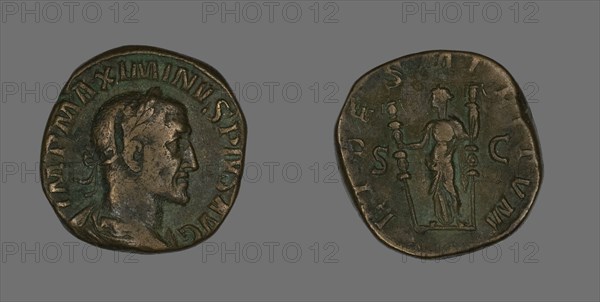 Sestertius (Coin) Portraying Emperor Maximinus, 235-236.